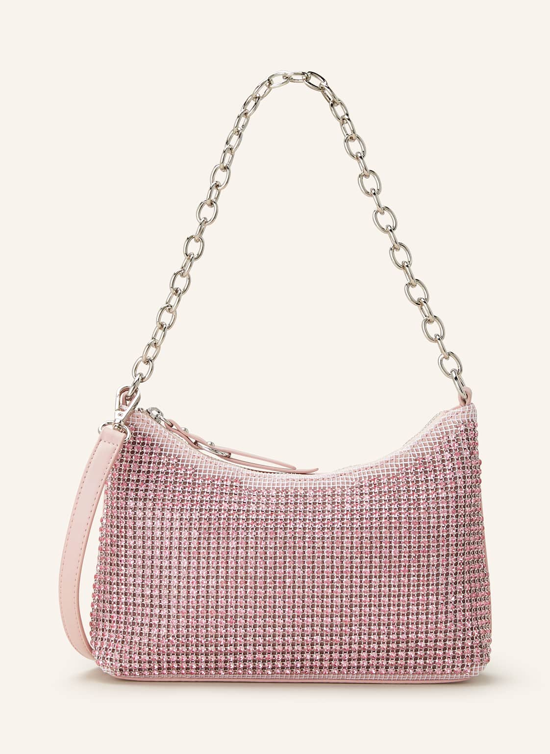 Seidenfelt Schultertasche Mit Schmucksteinen rosa Seidenfelt Schultertasche Mit Schmucksteinen rosa von Seidenfelt