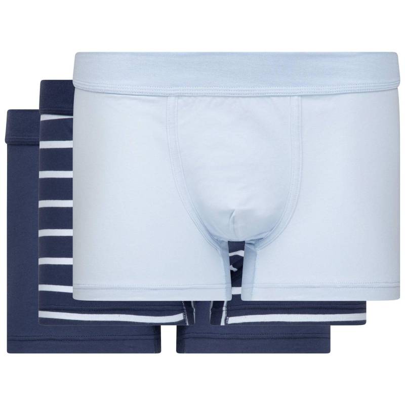 Boxershorts, 3er Pack Herren Blau S von Seidensticker