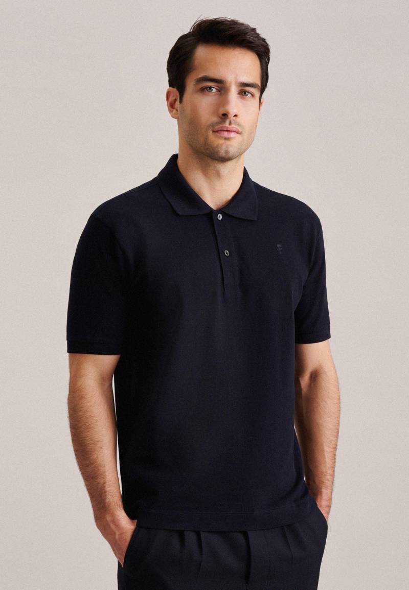 Polo Regular Fit Kurzarm Uni Herren Dunkelblau 3XL von Seidensticker