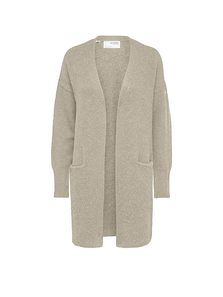 SELECTED FEMME Strickjacke SLFLULU beige | XS von Selected Femme