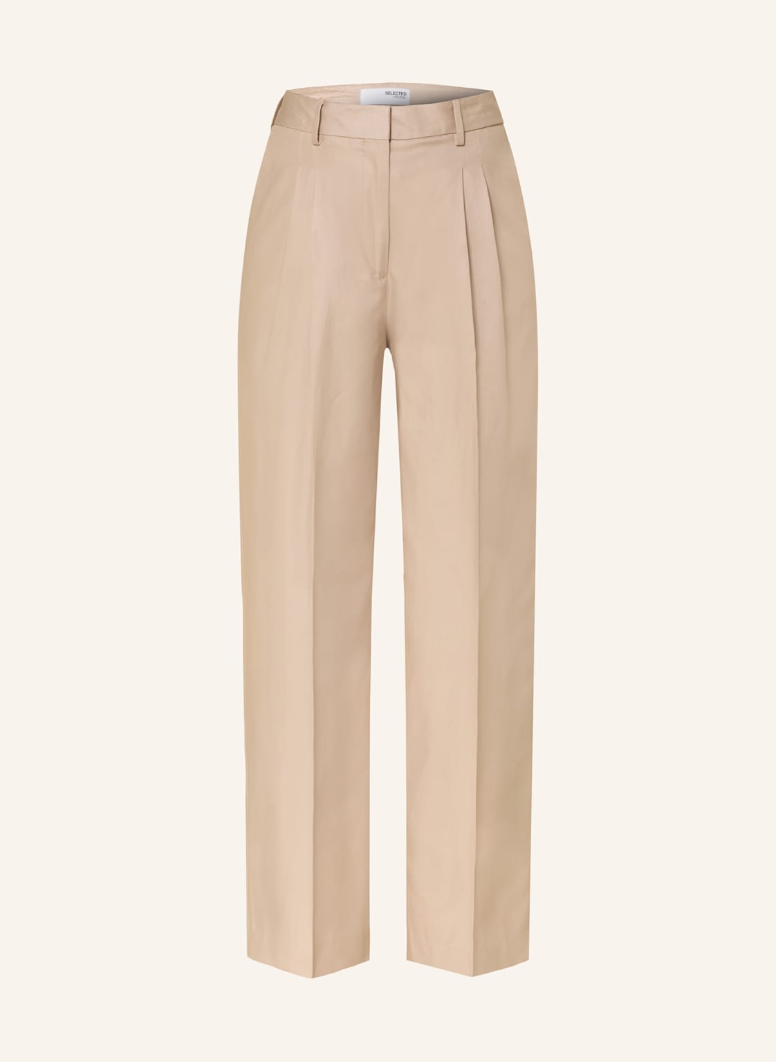 Selected Femme Marlenehose beige von Selected Femme