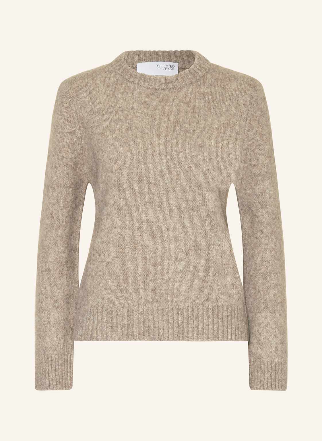 Selected Femme Pullover Mit Alpaka beige Selected Femme Pullover Mit Alpaka beige von Selected Femme