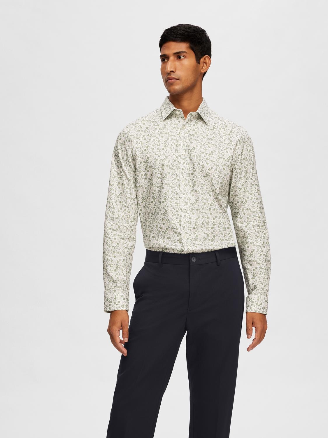 SELECTED HOMME Langarmhemd »SLHSLIMSOHO-ETHAN AOP SHIRT LS NOOS« von Selected Homme