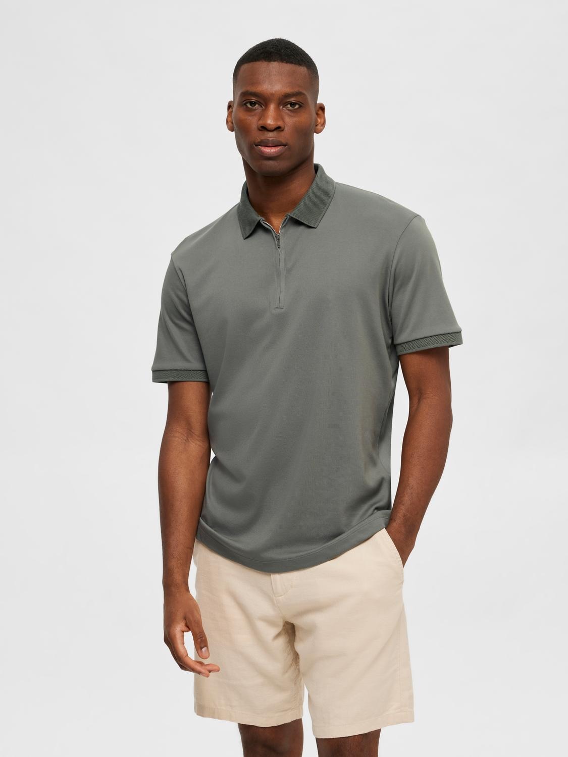 SELECTED HOMME Poloshirt »SLHFAVE ZIP SS POLO NOOS« von Selected Homme