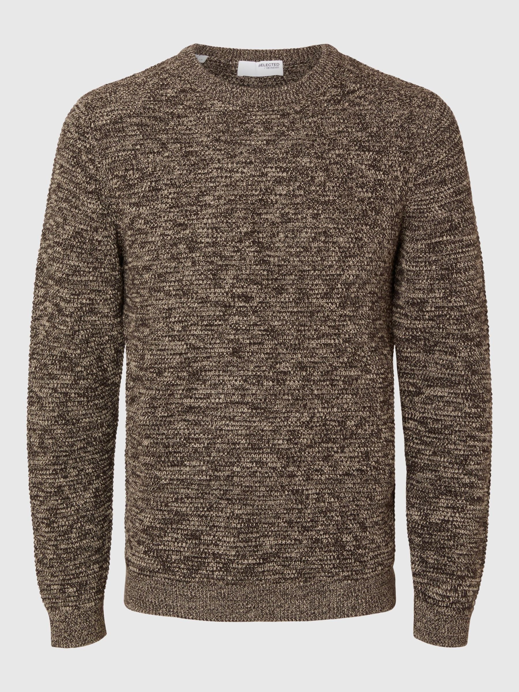 SELECTED HOMME Rundhalspullover »SLHVINCE LS KNIT BUBBLE CREW NECK NOOS« von Selected Homme