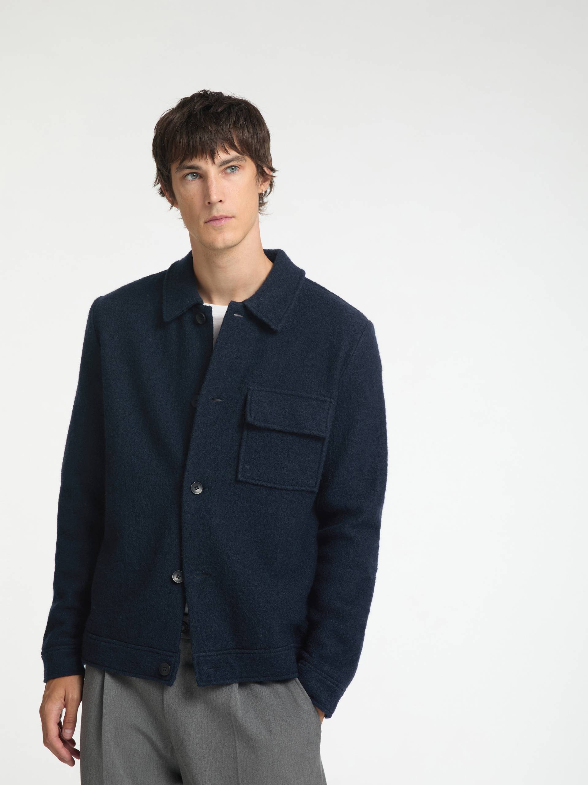 SELECTED HOMME Strickjacke »SLHNEALY LS KNIT SHIRT JACKET NOOS« von Selected Homme