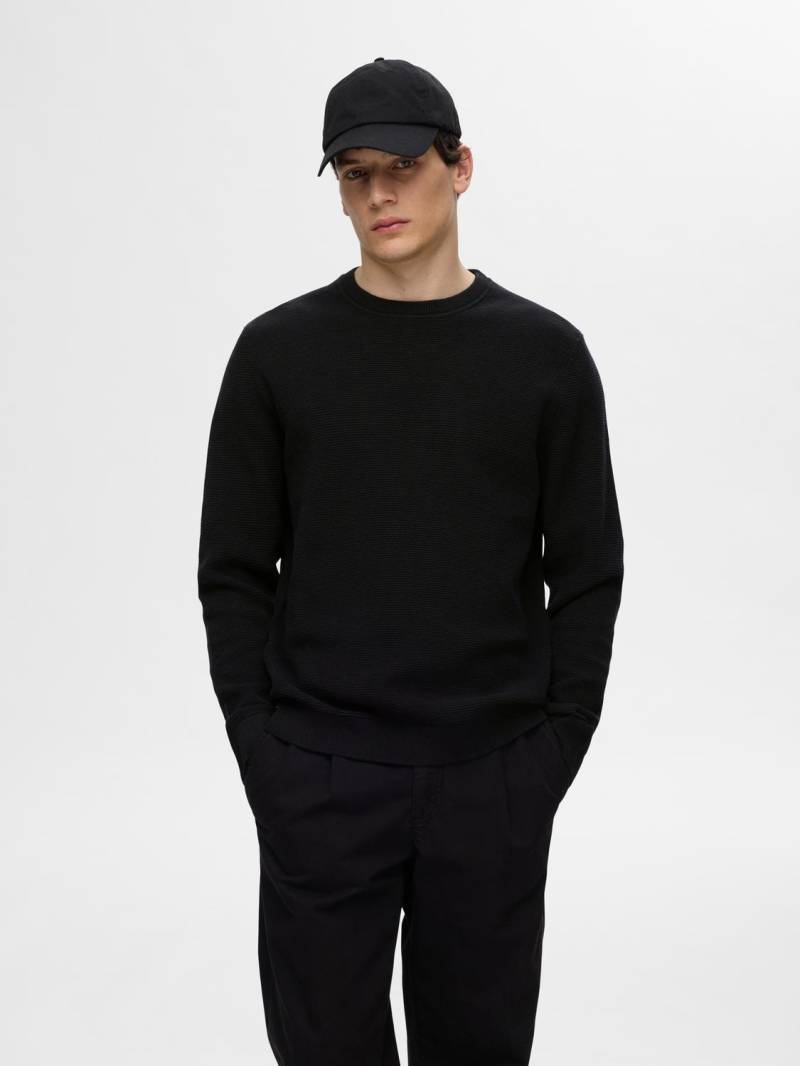 SELECTED HOMME Strickpullover »SLHROSS LS KNIT STRUCTURE CREW NECK NOOS« von Selected Homme