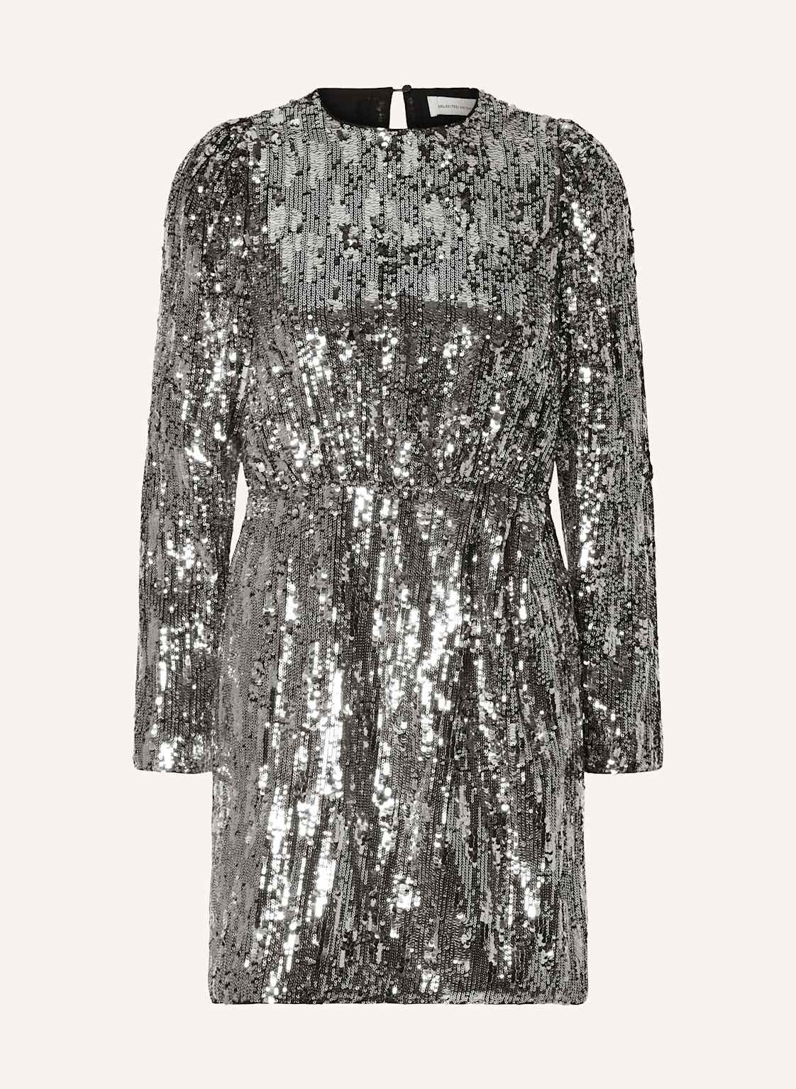 Selected Femme Cocktailkleid Mit Pailletten silber Selected Femme Cocktailkleid Mit Pailletten silber von Selected Femme