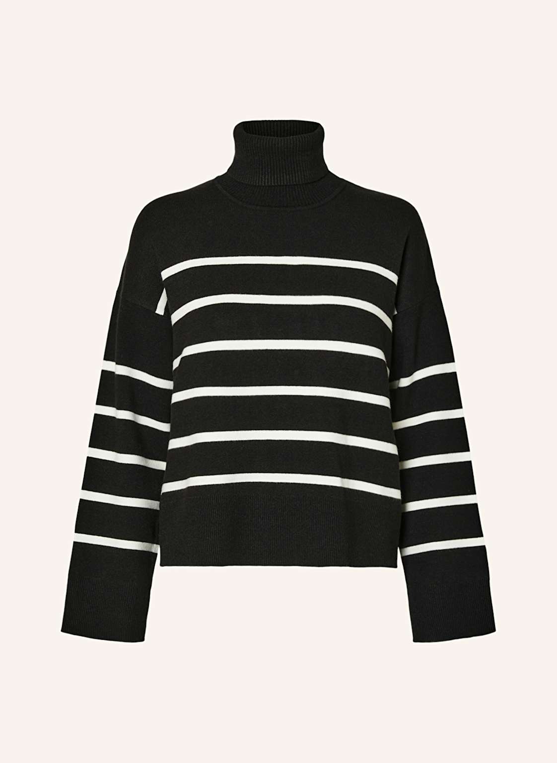 Selected Rollkragenpullover schwarz von Selected