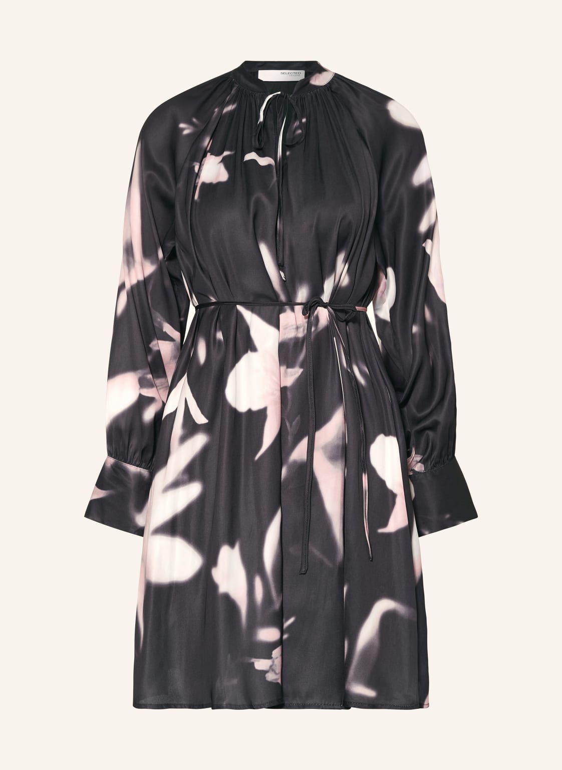 Selected Femme Satinkleid schwarz Selected Femme Satinkleid schwarz von Selected Femme