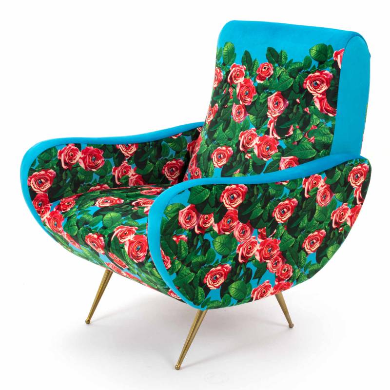 Armchair Toiletpaper Sessel , Motiv rosen von Seletti