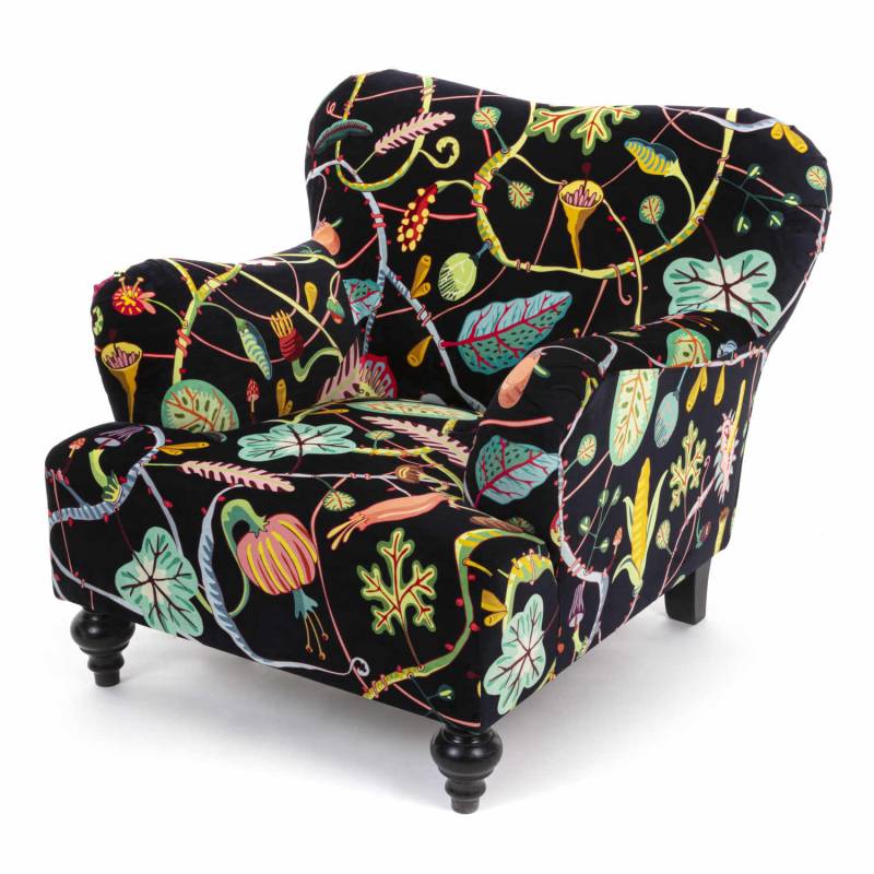 Botanical Diva Armchair Sessel , Farbe schwarz von Seletti