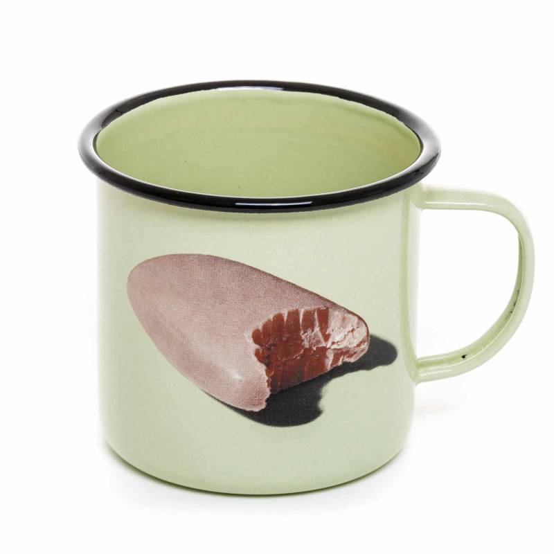 Enamel Mugs Toiletpaper Tasse, Motiv seife von Seletti