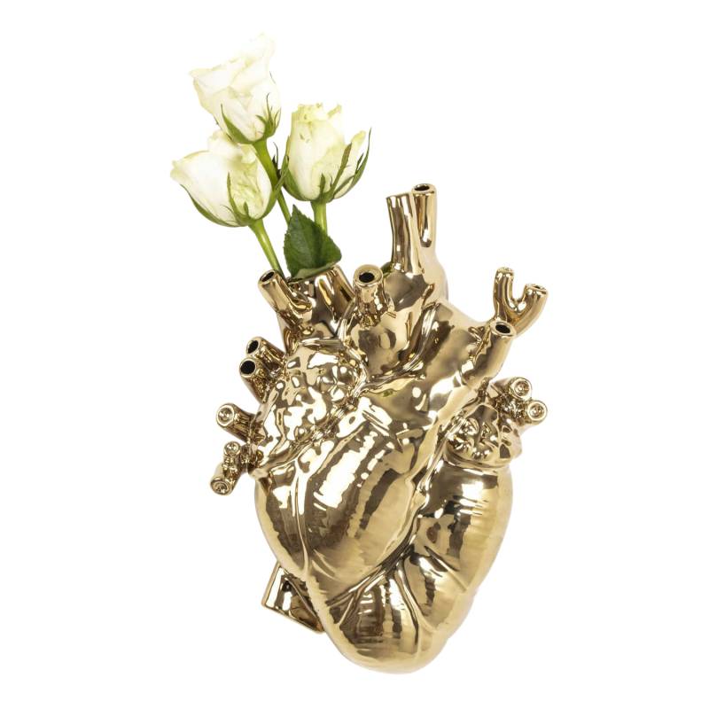 Love in Bloom Gold Edition Vase von Seletti