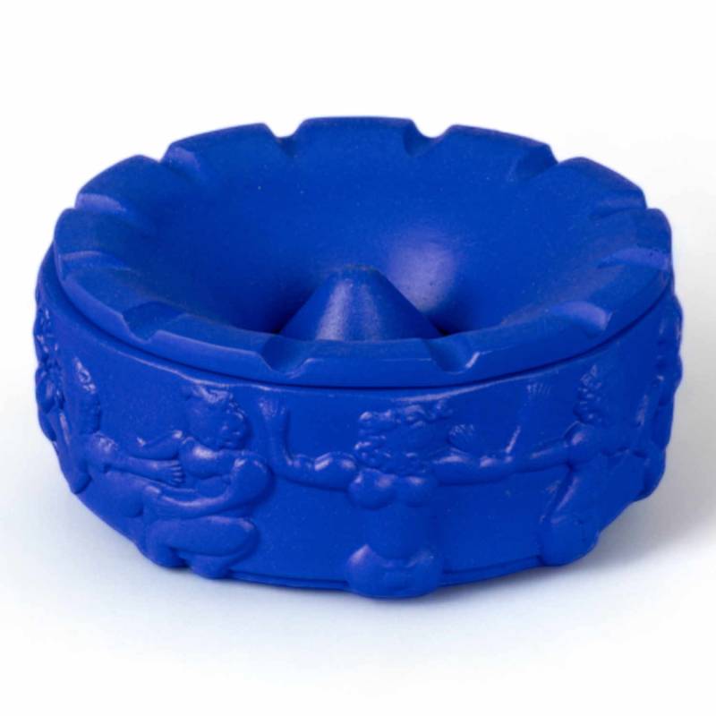 Magna Graecia Ashtray Dialogues Objekt, Farbe blau von Seletti