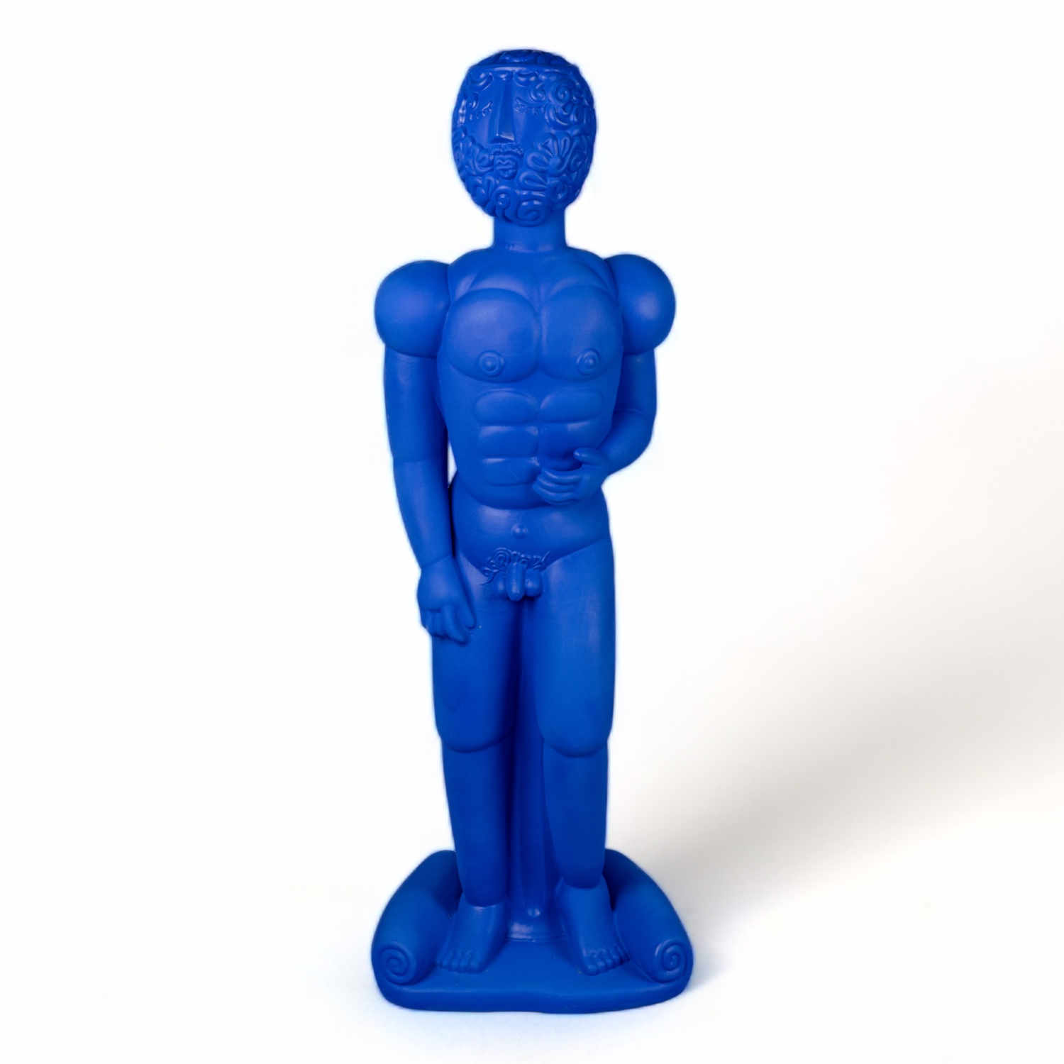 Magna Graecia Bronzo Statue, Farbe blau von Seletti