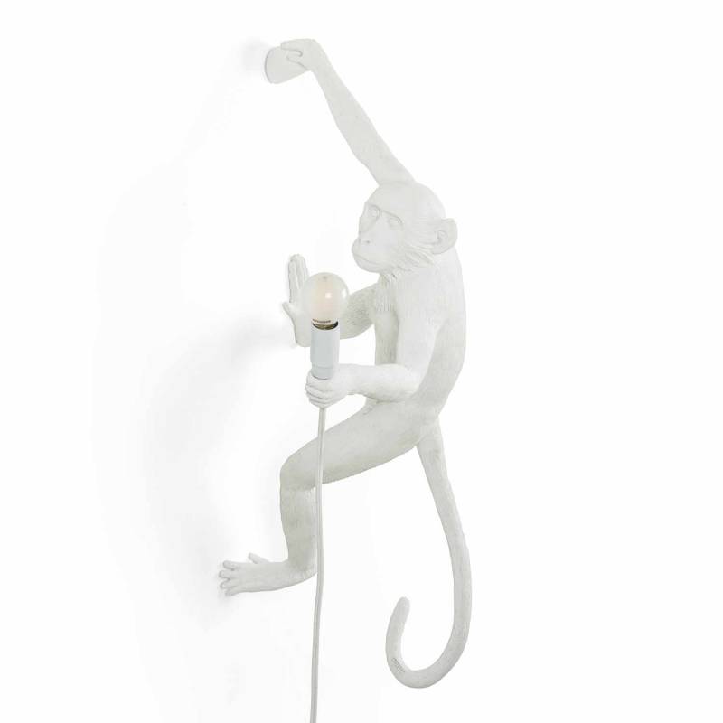 Monkey Lamp White LED Leuchte, Ausführung rechts hängend von Seletti
