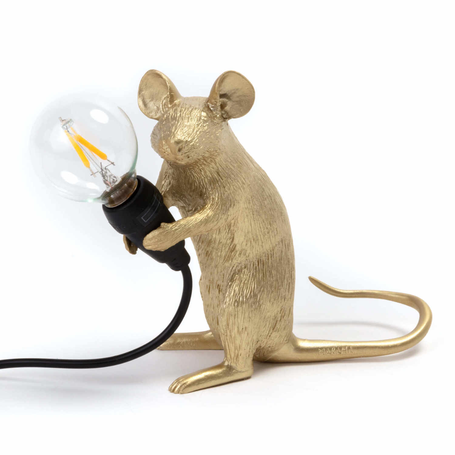 Mouse Lamp Gold USB LED Tischleuchte, Ausführung sitzend Mouse Lamp Gold USB LED Tischleuchte, Ausführung sitzend von Seletti