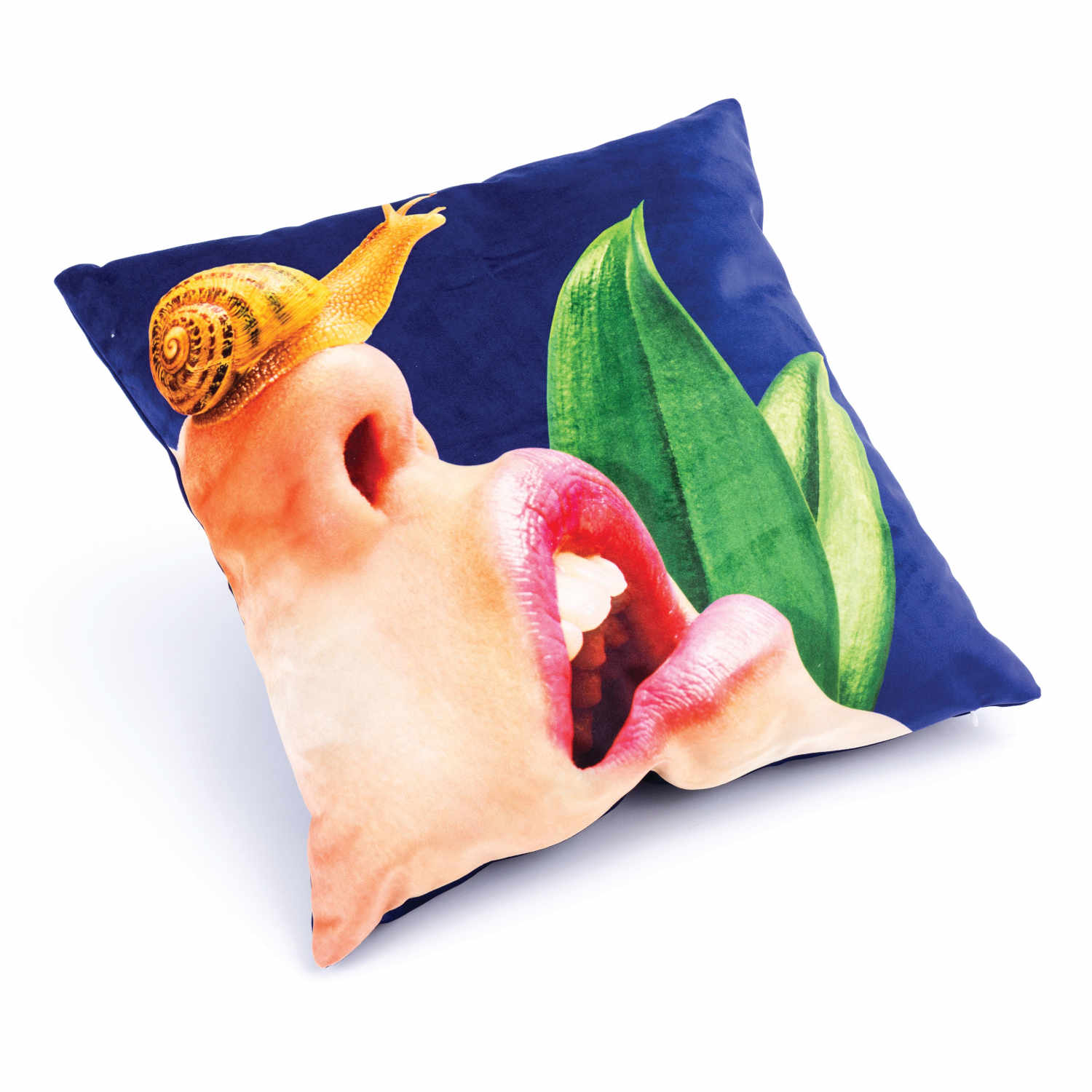 Pillow - Toiletpaper Dekokissen , Motiv schnecke von Seletti