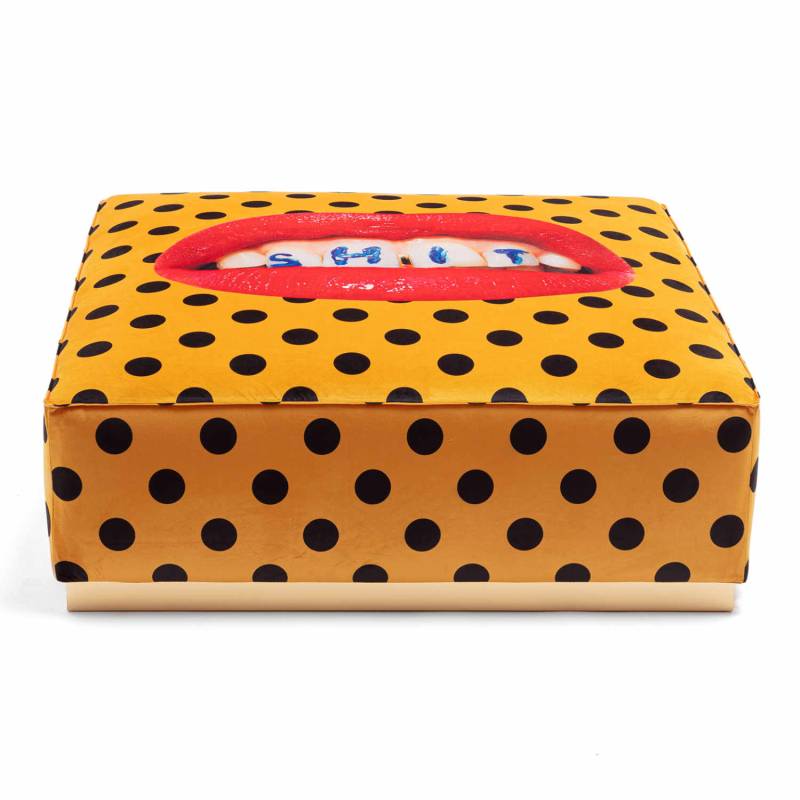 Pouf Toiletpaper Hocker, Motiv shit von Seletti