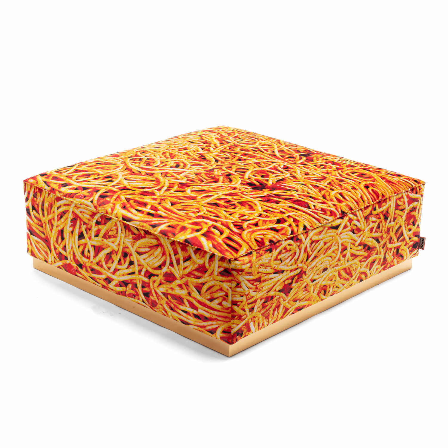 Pouf Toiletpaper Hocker, Motiv spaghetti von Seletti