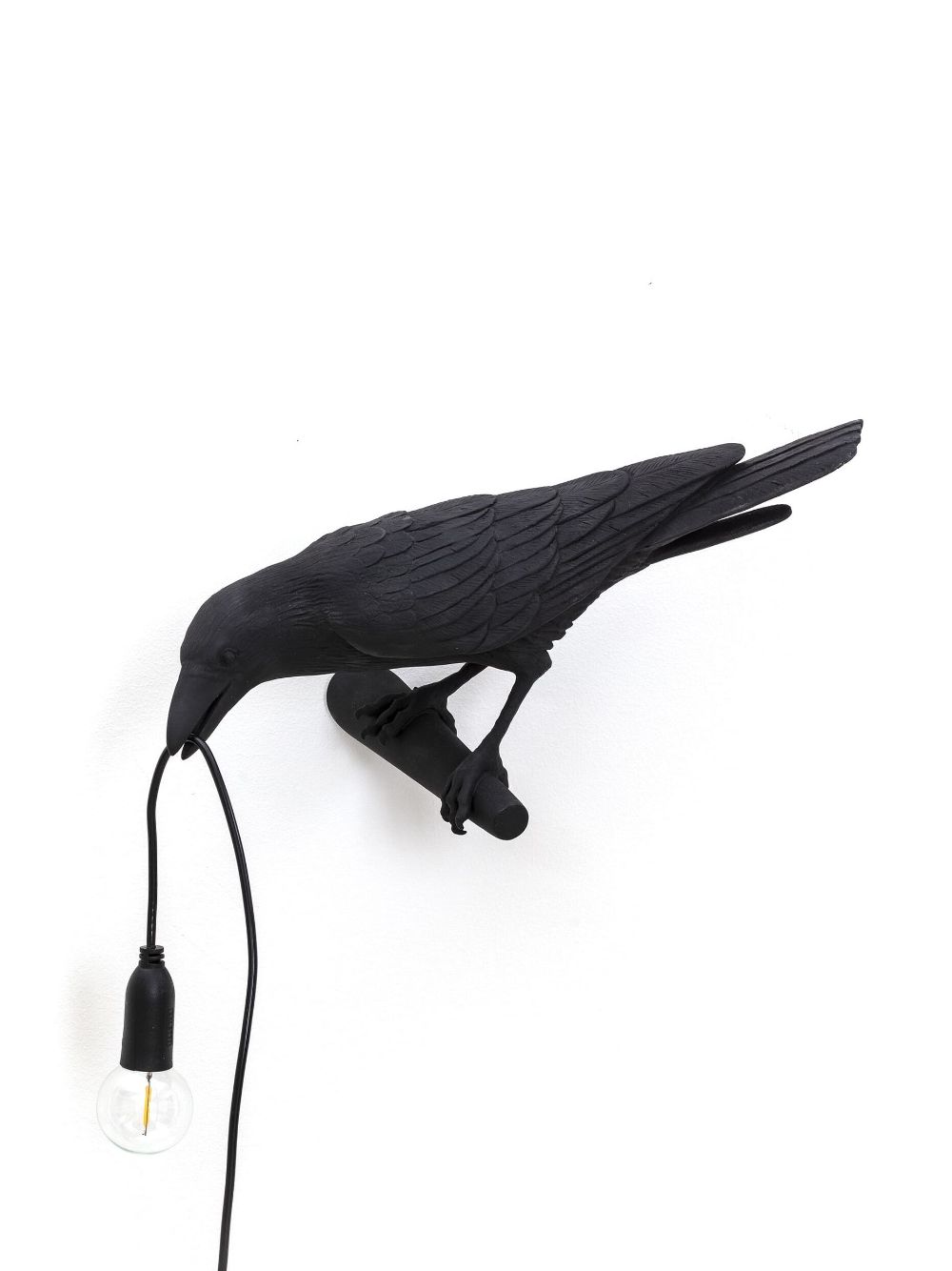 Seletti Bird Looking Left lamp - Black von Seletti