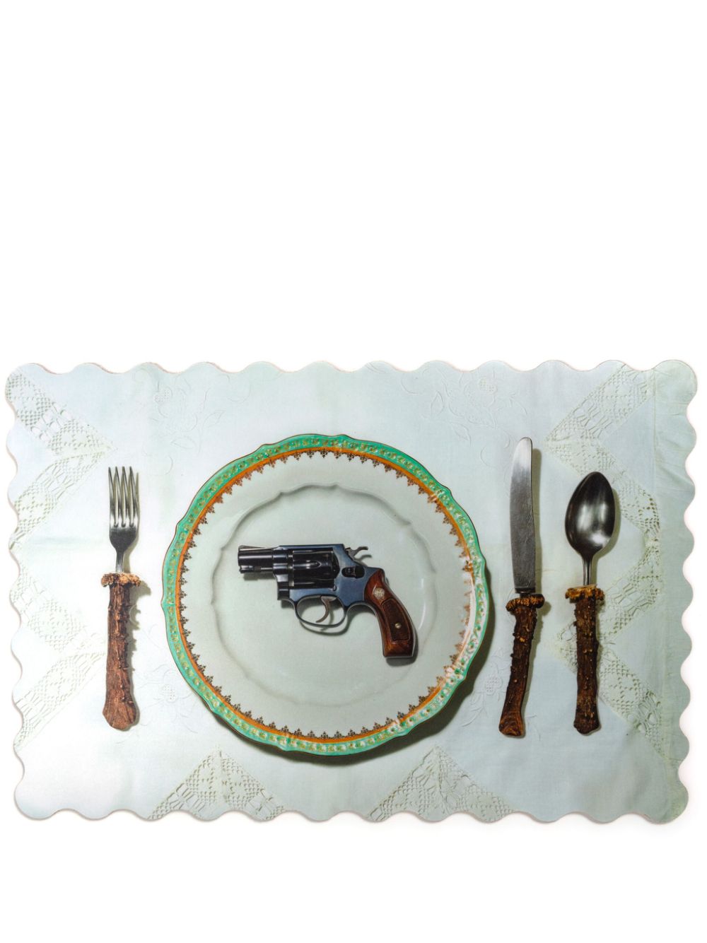 Seletti Bon Appetit placemats (set of four) - Neutrals von Seletti