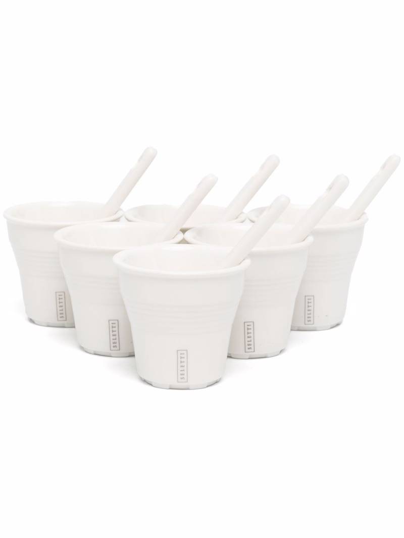 Seletti Esteto Quotidiano 6-set coffee cups - White von Seletti