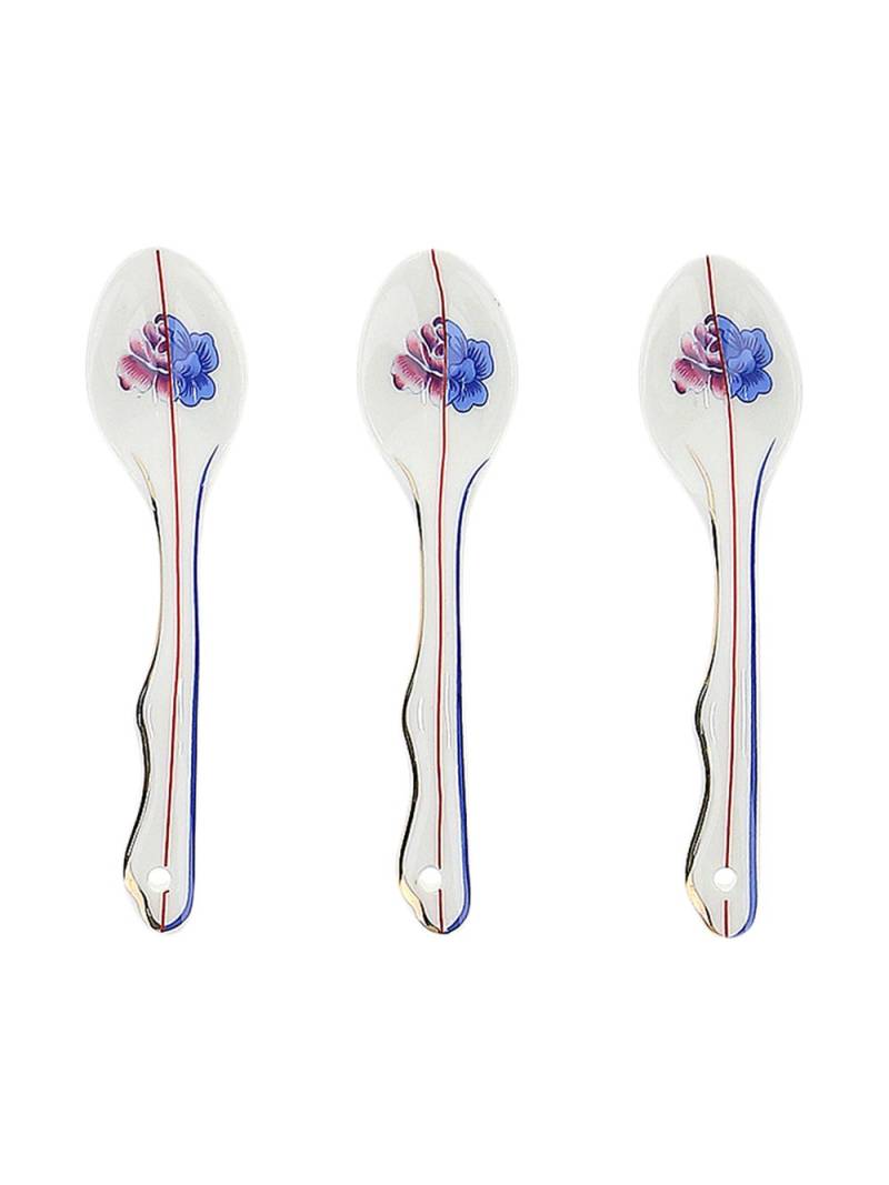 Seletti Hybrid Armilla coffee spoons - White von Seletti