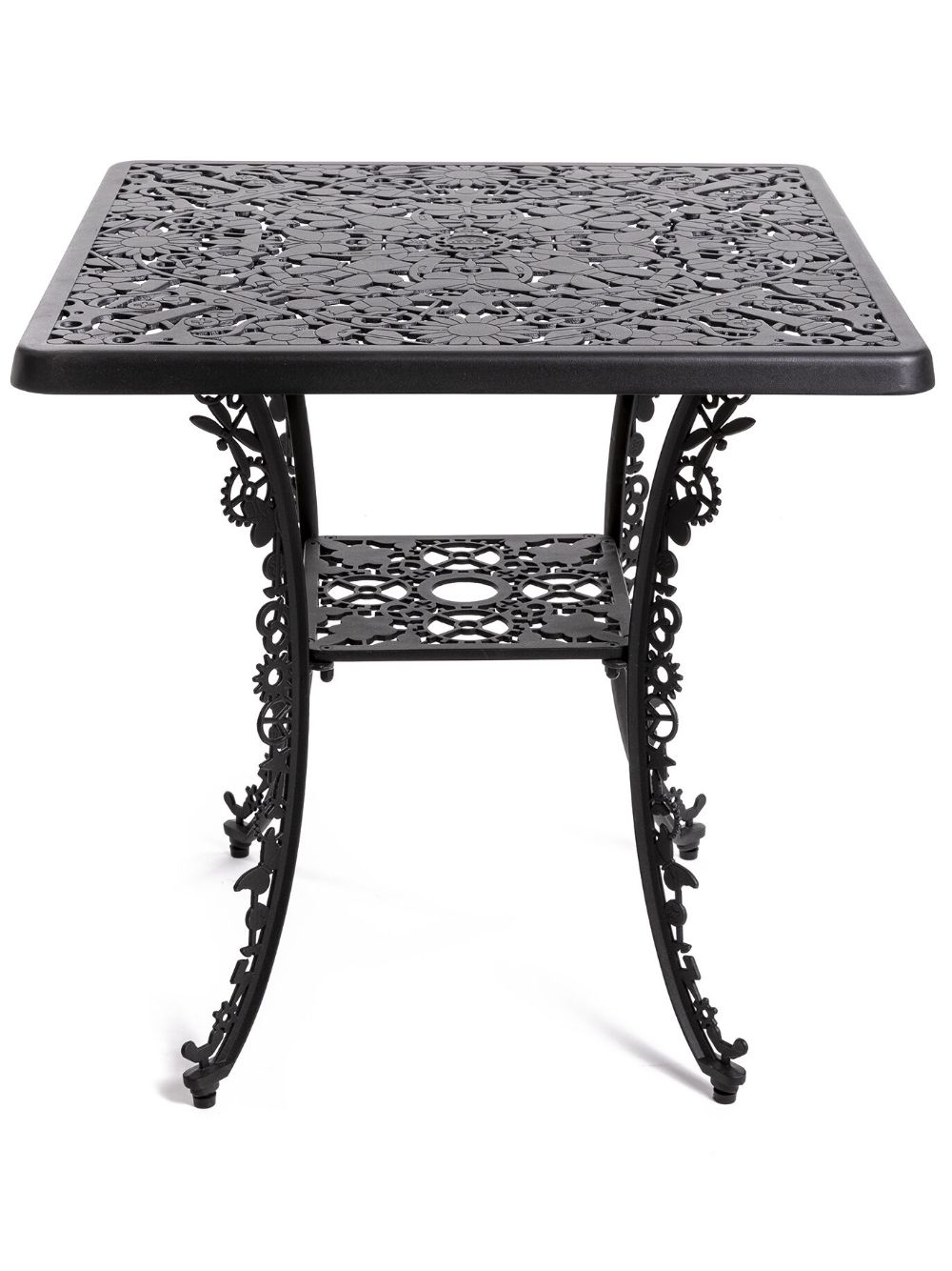 Seletti Industry Collection aluminium square table - Black von Seletti