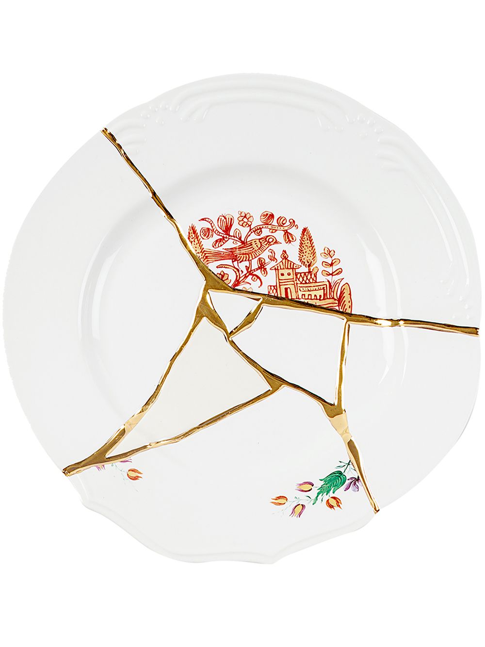 Seletti Kintsugi No. 1 dinner plate (27.5cm) - White von Seletti