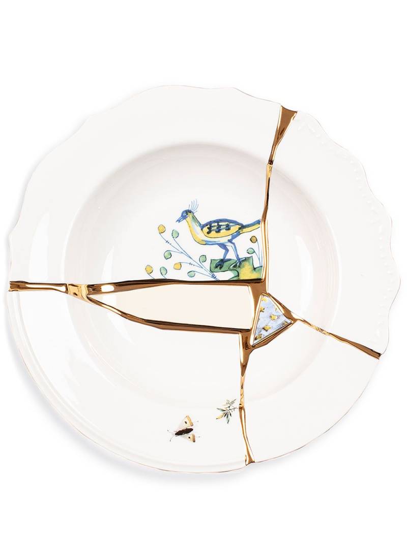 Seletti Kintsugi No. 1 soup bowl - White von Seletti