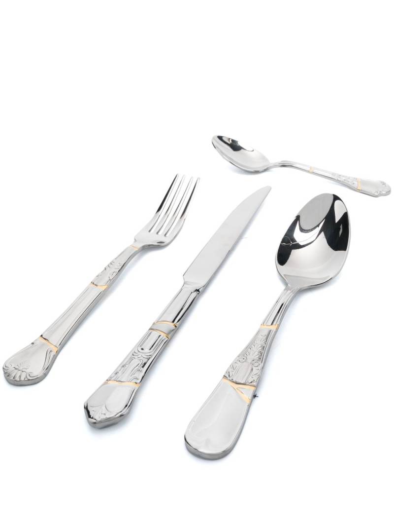 Seletti Kintsugi cutlery set (4-piece) - Silver von Seletti