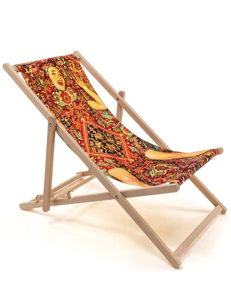 Seletti Lady On Carpet deck chair - Orange von Seletti