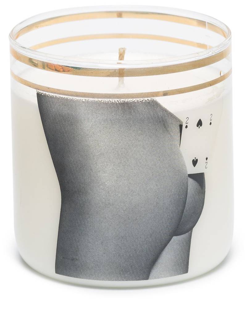 Seletti Two of Spades glass candle - Neutrals von Seletti