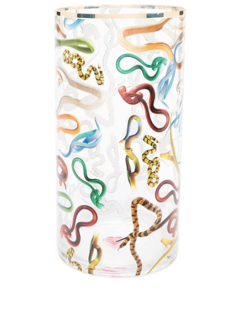 Seletti Toiletpaper Snakes vase - Blue von Seletti