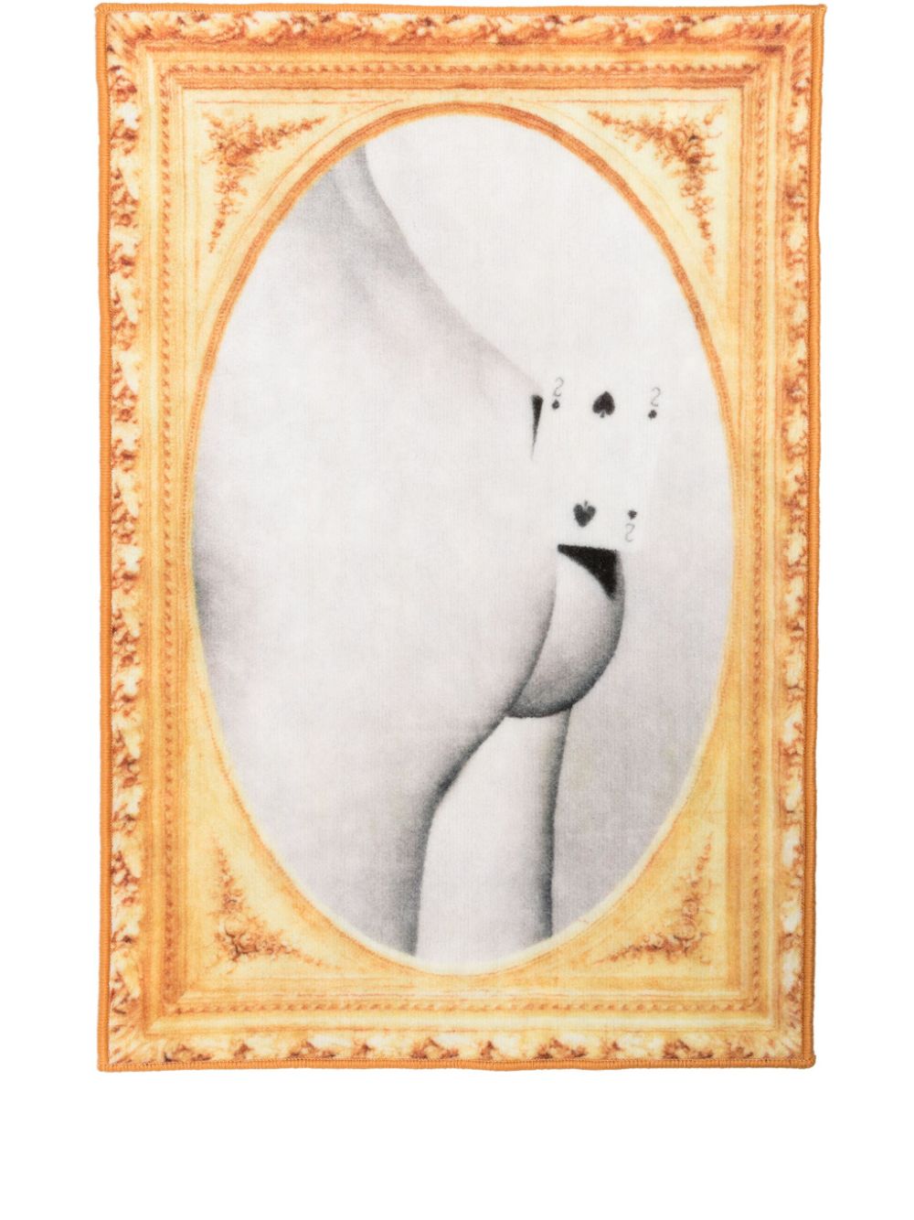 Seletti Two of Spades photography-print rug (90cm x 60cm) - Neutrals von Seletti