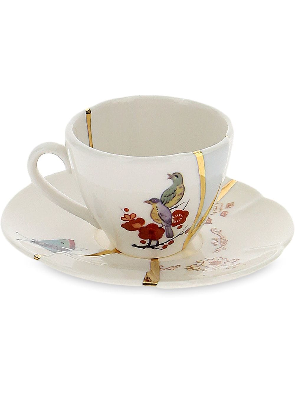 Seletti crack detail coffee cup - White von Seletti