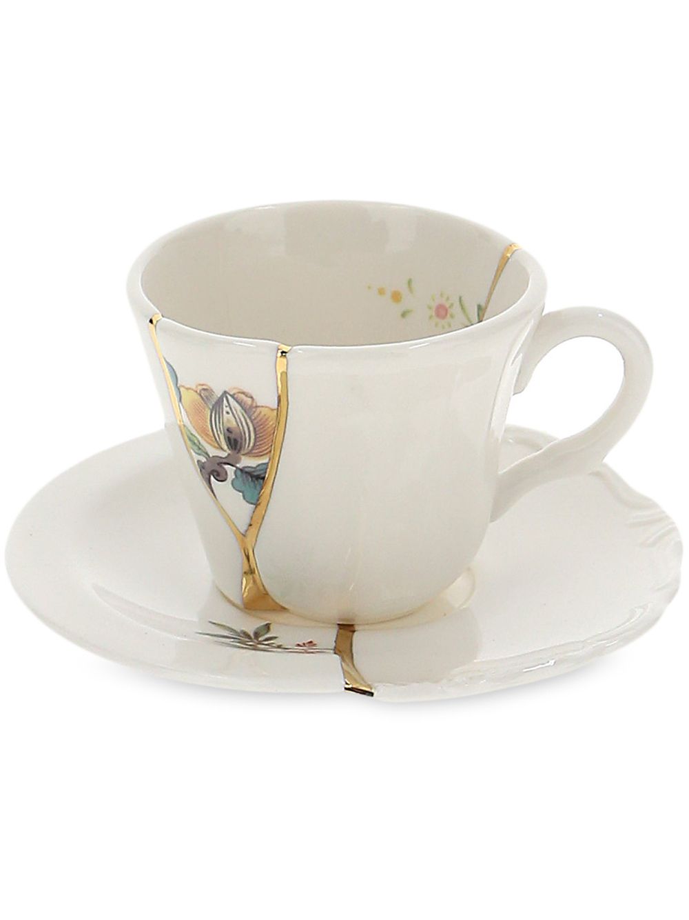 Seletti crack detail coffee cup - White von Seletti