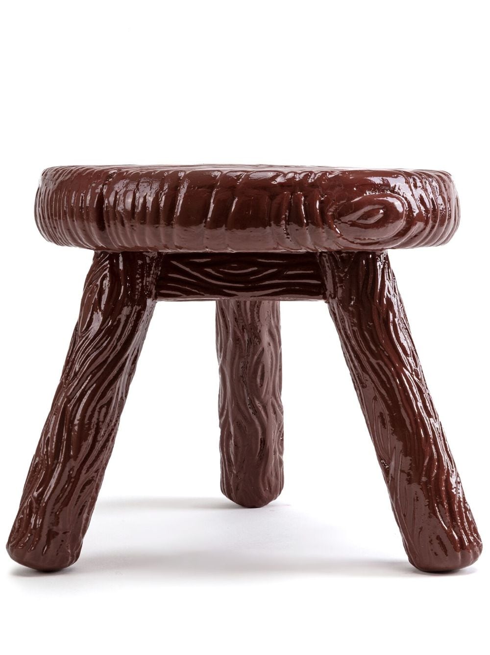 Seletti etched milk stool - Brown von Seletti