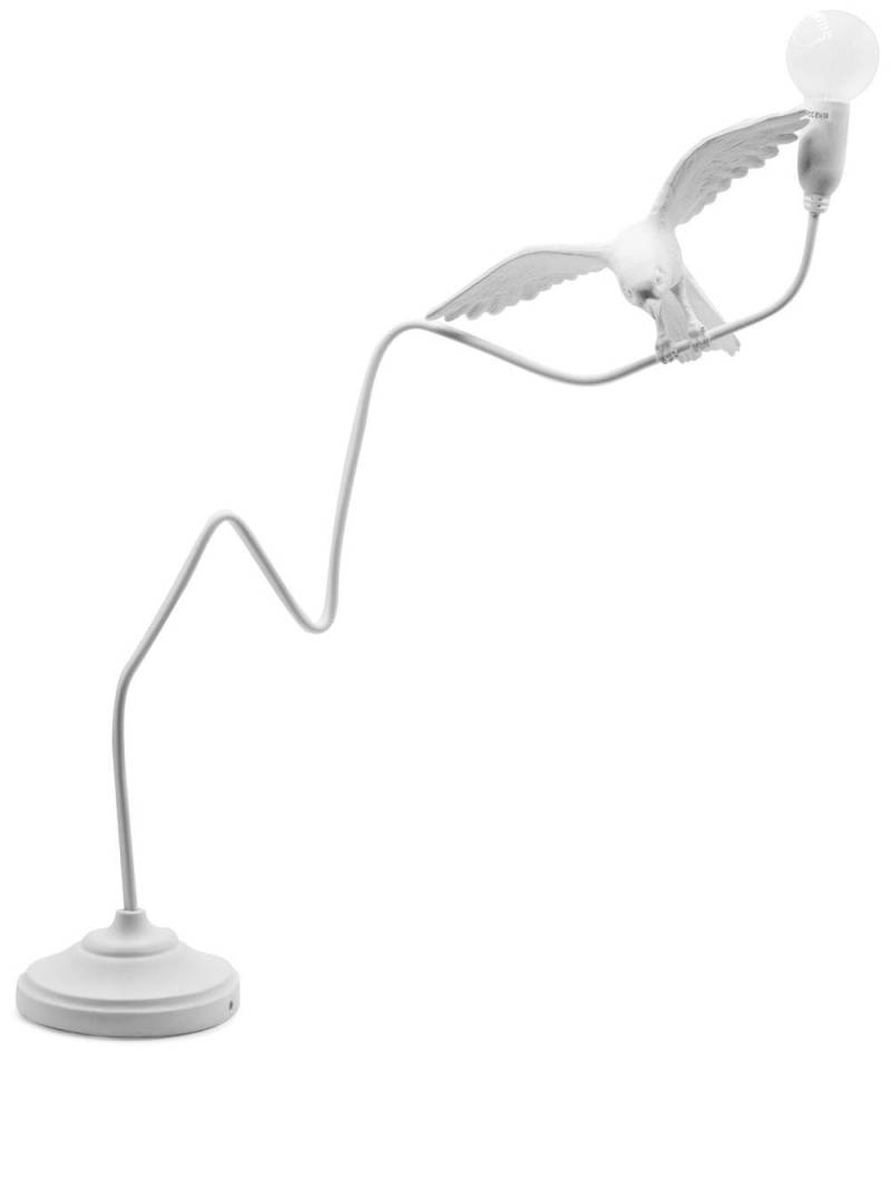 Seletti sparrow-landing wall lamp - White von Seletti