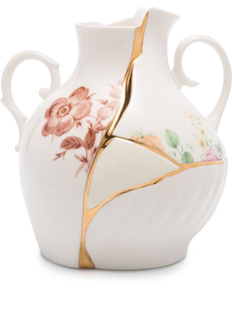 Seletti x Marcantonio Raimondi Malerba Kintsuji small vase (18cm x 16cm) - White von Seletti