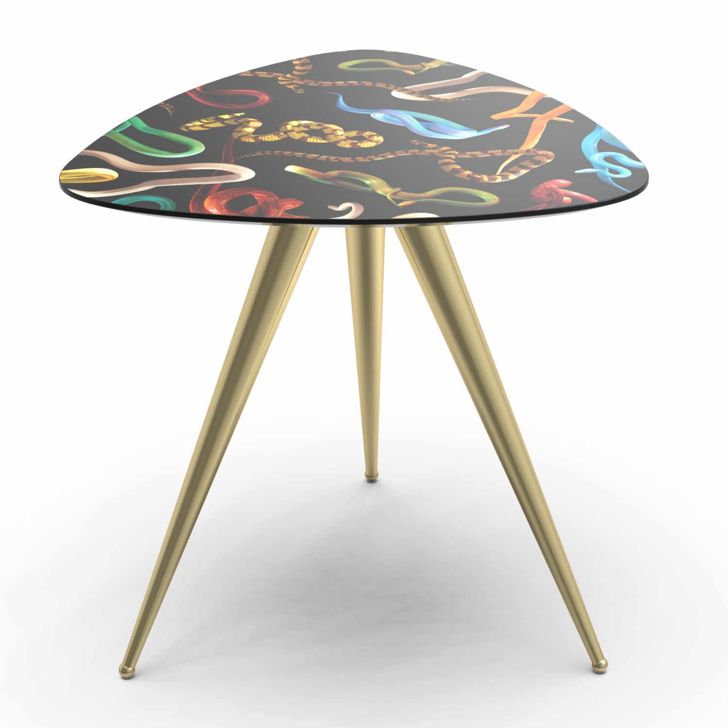 Side Table Toiletpaper Beistelltisch , Motiv schlangen Side Table Toiletpaper Beistelltisch , Motiv schlangen von Seletti