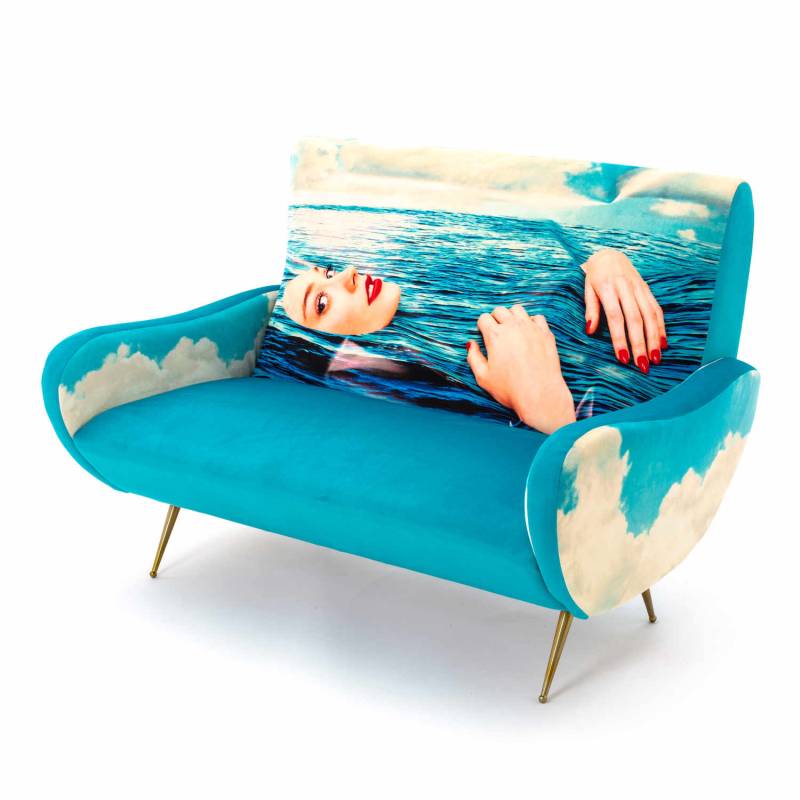 Toiletpaper 2er Sofa , Motiv sea girl von Seletti