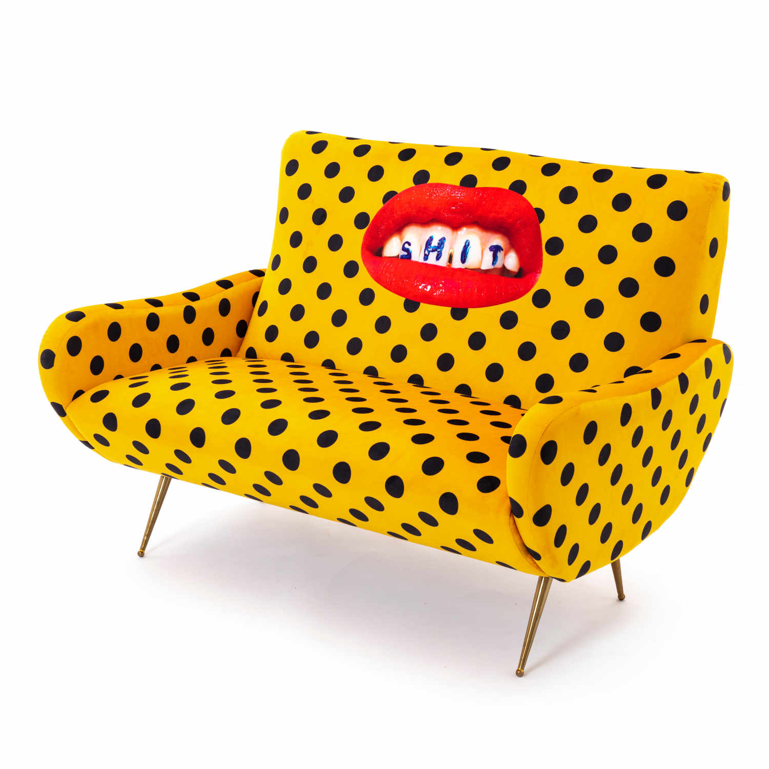 Toiletpaper 2er Sofa , Motiv shit von Seletti