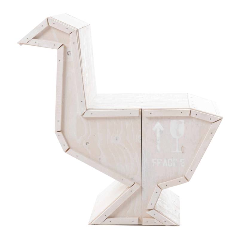 White Sending Goose Animals Beistelltisch von Seletti