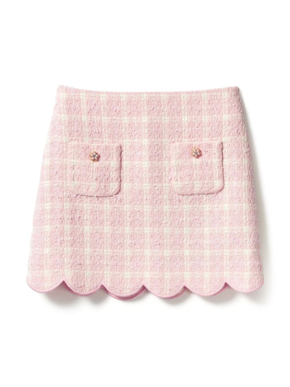 Self-Portrait Kids checked skirt - Pink von Self-Portrait Kids