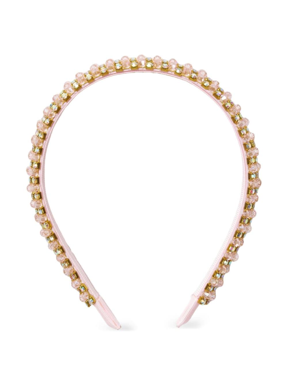 Self-Portrait Kids crystal-bead embellished headband - Pink von Self-Portrait Kids