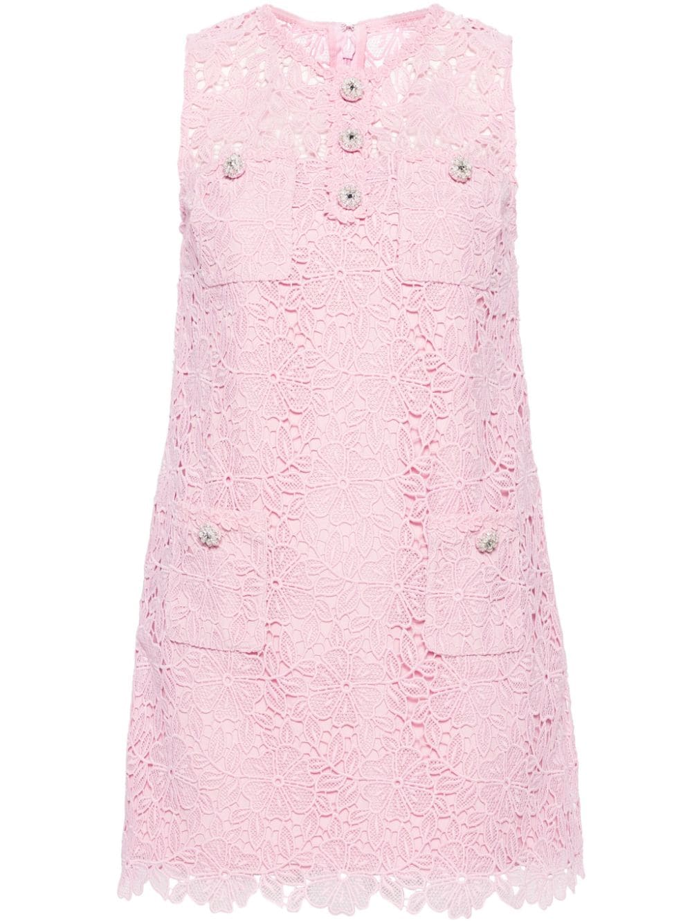 Self-Portrait A-line lace minidress - Pink von Self-Portrait