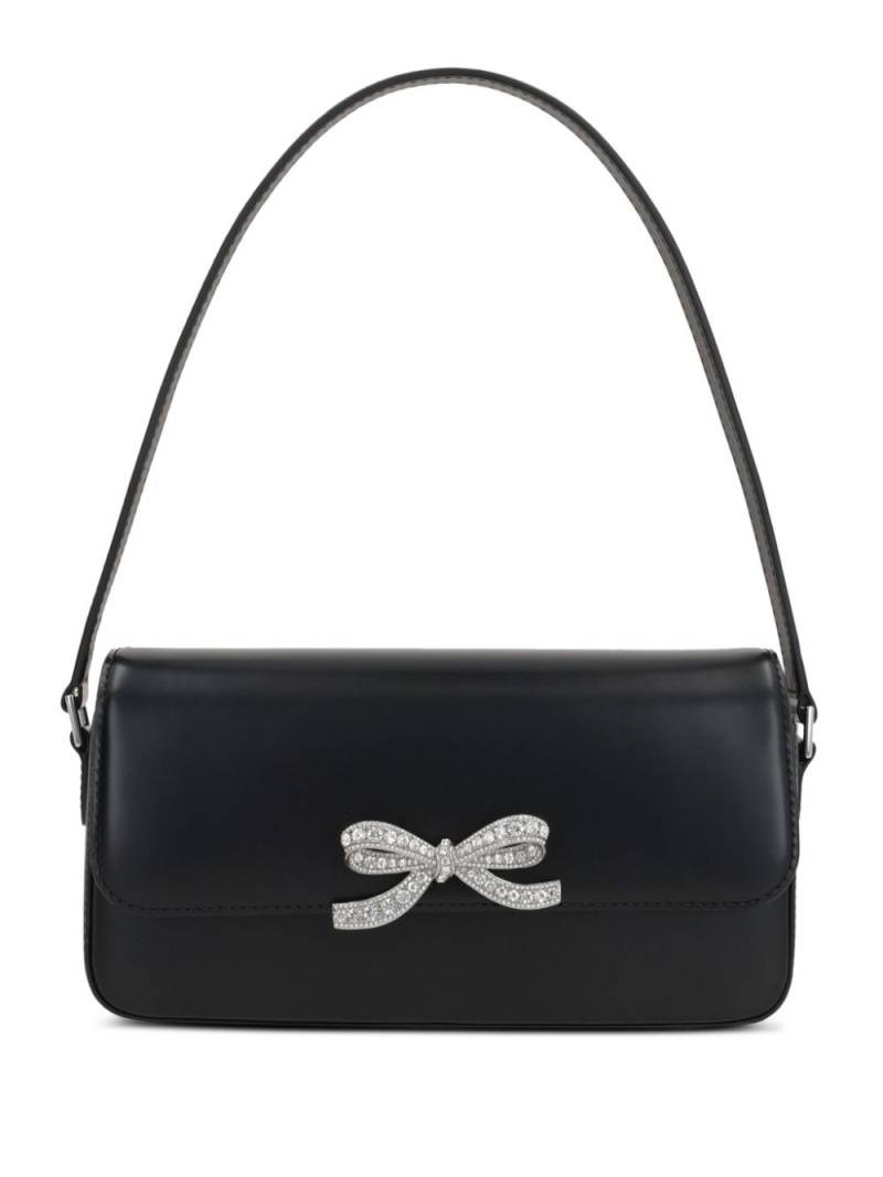 Self-Portrait Bow-Detail Shoulder Bag - Black von Self-Portrait